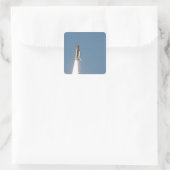 Sticker Carré Space Shuttle Atlantis se lève sur 11 (Sac)