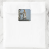 Sticker Carré Space Shuttle Discovery est prêt (Sac)