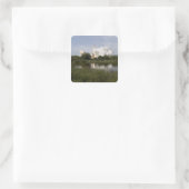 Sticker Carré Space Shuttle Endeavor se lève sur 6 (Sac)