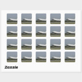 Sticker Carré Space Shuttle Endeavour touche down (Feuille)