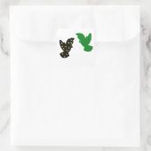 Sticker Carré Space Stars Bird & Green Bird (Sac)