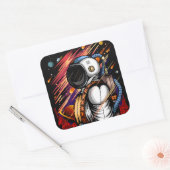 Sticker Carré Spaceman (Enveloppe)