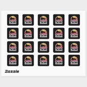 Sticker Carré Spaghetti de chat 54 (Feuille)