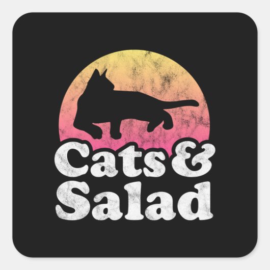 Sticker Carré Spaghetti de chat 54 (Devant)