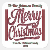 Sticker Carré Sparkle in the Joy of Christmas! (Devant)
