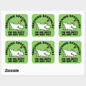 Sticker Carré SPÉCIALISTE TrACKING (Feuille)