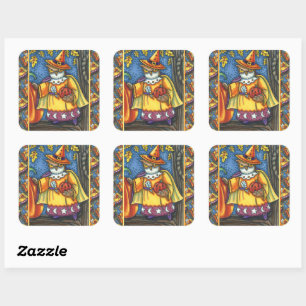 STICKER CARRÉ SPECTACLES MAGIQUES ET HALLOWEEN HOOTS, ASSISTANT