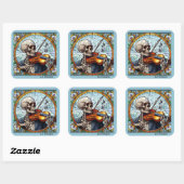 Sticker Carré Spectral Fiddler (Feuille)