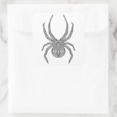 Sticker Carré Spider Doodle (Sac)