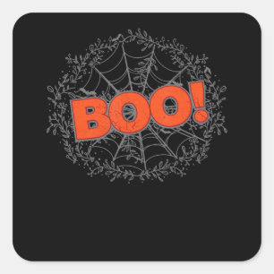 Sticker Carré Spider Web Boo Venin Idea