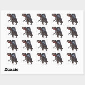 Sticker Carré Spinosaurus en cours d'exécution (Feuille)