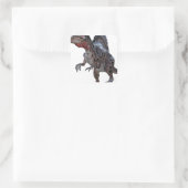 Sticker Carré Spinosaurus en cours d'exécution (Sac)