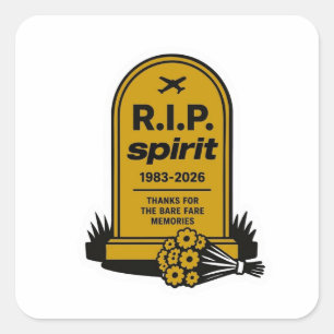 Sticker Carré spirit airlines 1983-2026