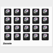 Sticker Carré Spiritual Pastel Goth Kawaii Moon (Feuille)