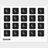 Sticker Carré Spirituel Pastel Goth Moon Witchy (Feuille)