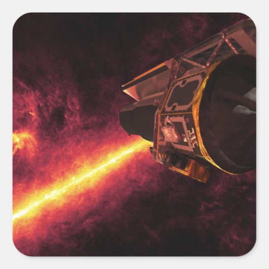 Sticker Carré Spitzer vu contre le ciel infrarouge (Devant)