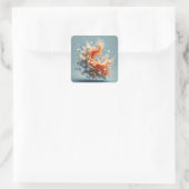 Sticker Carré Splash tropical (Sac)
