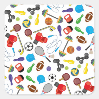 Sticker Carré Sport Dans Le Monde