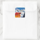 Sticker Carré Sports d'hiver Nouvelle Angleterre (Sac)