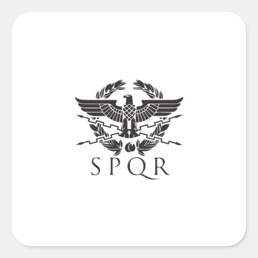 Sticker Carré spqr hemblem.ai (Devant)