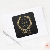 Sticker Carré SPQR : Veni, Vidi, Vici (Enveloppe)