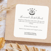 Sticker Carré Sprinkle Donut Bakery Ingredient Minimalist