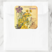 Sticker Carré Spurge avec Yham par Charles Mackintosh (Sac)