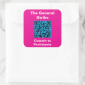 Sticker Carré Square, 3 inch stickers, six to a sheet (Sac)