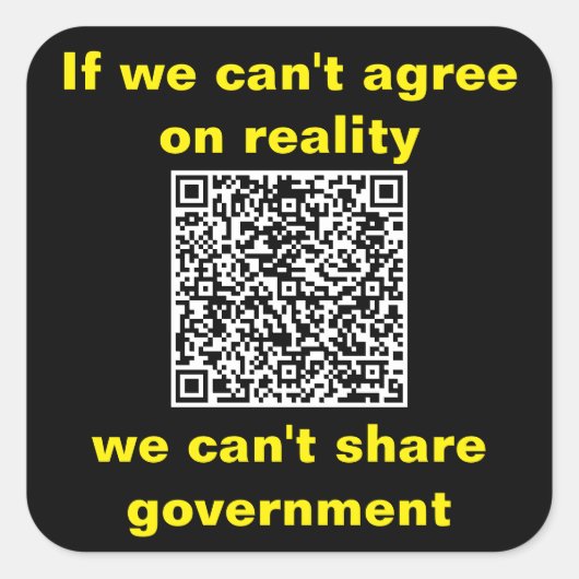 Sticker Carré Square Stickers, sheet of six 3 inch stickeSticker (Devant)