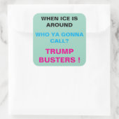 Sticker Carré Square Stickers, sheet of six 3 inch stickeSticker (Sac)