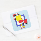 Sticker Carré Squares Abstract (Enveloppe)