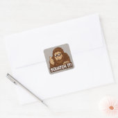 Sticker Carré Squatch (Enveloppe)