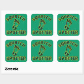 Sticker Carré Squatch Spotter (Feuille)
