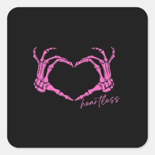Sticker Carré Squelette insensible mains Classique