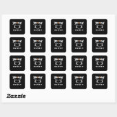 Sticker Carré Squelette main avec, Halloween Design (Feuille)