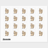 Sticker Carré Squirl Coffee Cup (Feuille)