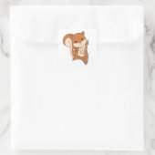 Sticker Carré Squirl Winter Animals (Sac)