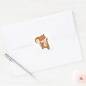 Sticker Carré Squirl Winter Animals (Enveloppe)