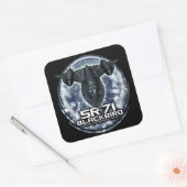 Sticker Carré SR-71 Blackbird (Enveloppe)