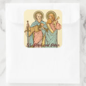 Sticker Carré SS. Paul et Pierre, Apôtres (RLS 13 et 14) (Sac)