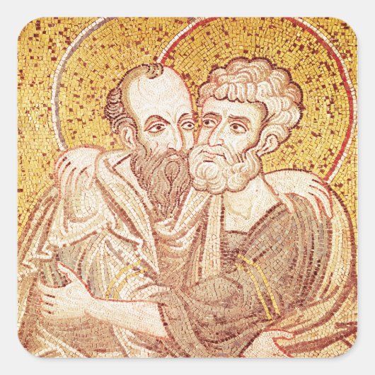 Sticker Carré SS. Peter et Paul Embracing (Devant)