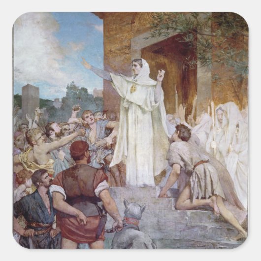 Sticker Carré St Genevieve Calmer les Parisiens (Devant)