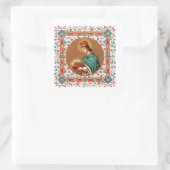 Sticker Carré St. Louis IX avec frontière Rinceau (BK 065) (Sac)