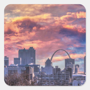 Sticker Carré St. Louis Sunrise