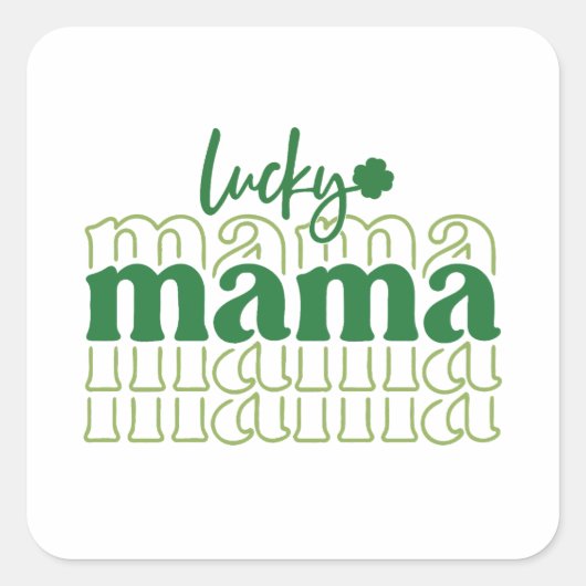 Sticker Carré St. Patrick's Day (Devant)