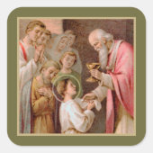 Sticker Carré St. Tarcisius recevant l'Eucharistie (BL 02) (Devant)