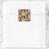 Sticker Carré St Therese le petit Rose Crucifix Colla (Sac)