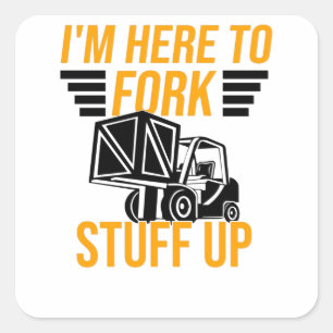 Sticker Carré Stacker Driver Forklift Driver Stacker Dit :