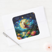 Sticker Carré Stained Glass Moonlight Flight Fairy  (Enveloppe)