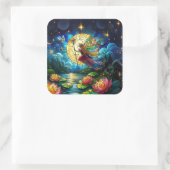 Sticker Carré Stained Glass Moonlight Flight Fairy  (Sac)